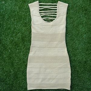 Gold Bandage Dress